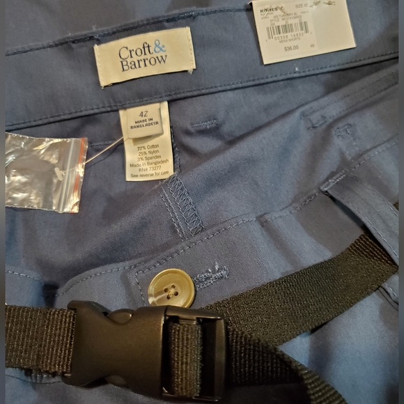 Croft & Barrow Blue Utility Shorts Men's Size 42 - Picture 4 of 7